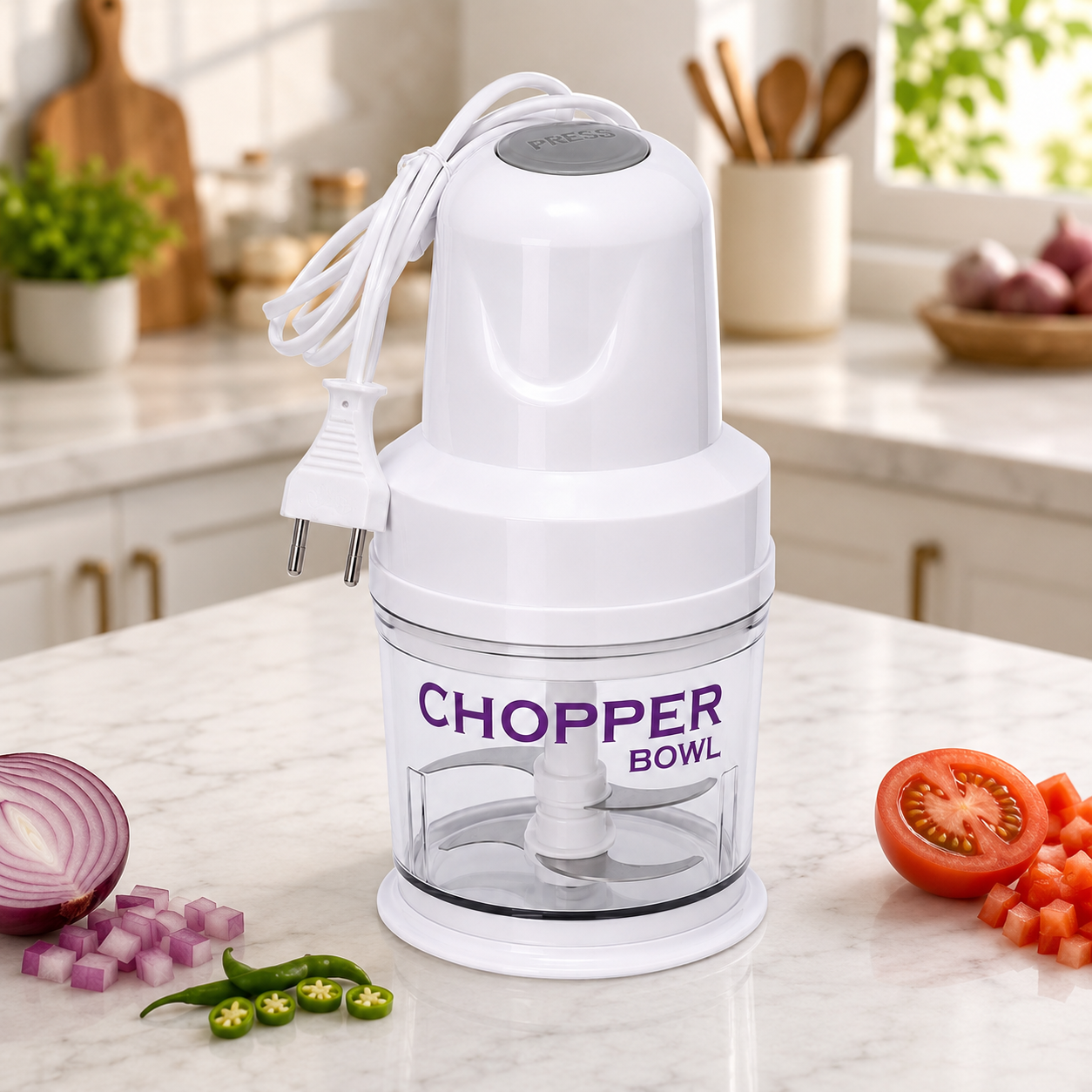 Single Bowl Electric Vegetable Chopper